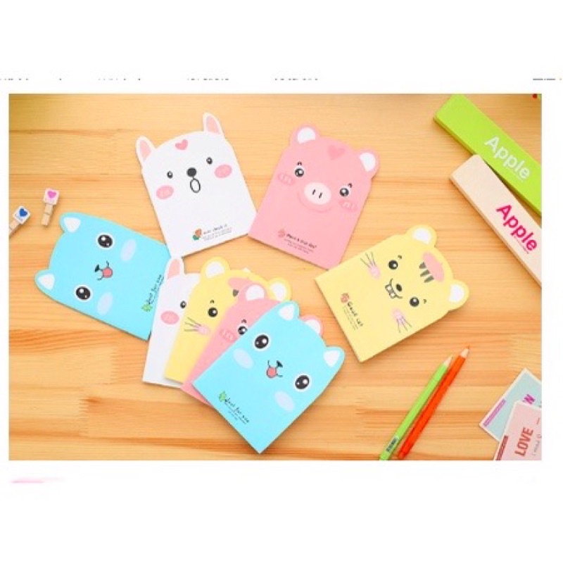 Note Book Mini Cute Animal Berkuping Buku Tulis Mini Notes Notepad Karakter Beruang