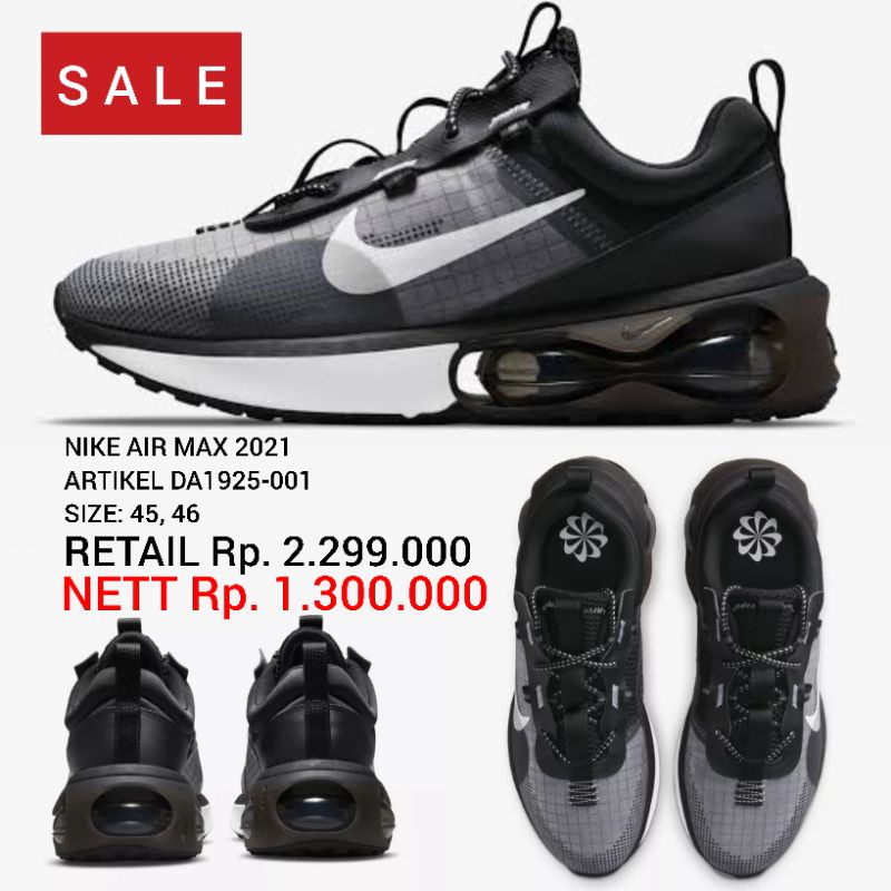 BIG SIZE Sepatu Sneakers Pria NIKE AIR MAX 2021 ORIGINAL DA1925-001