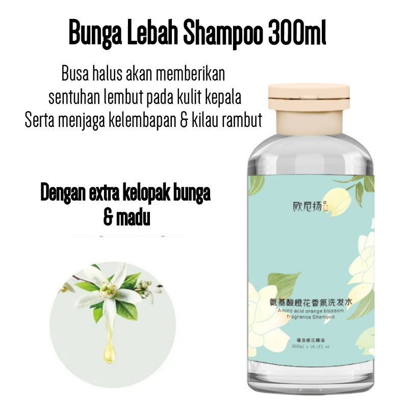 Bunga Lebah shampo conditioner shower gel 300ml  hair treatment Lae sa luay keratin spa mask