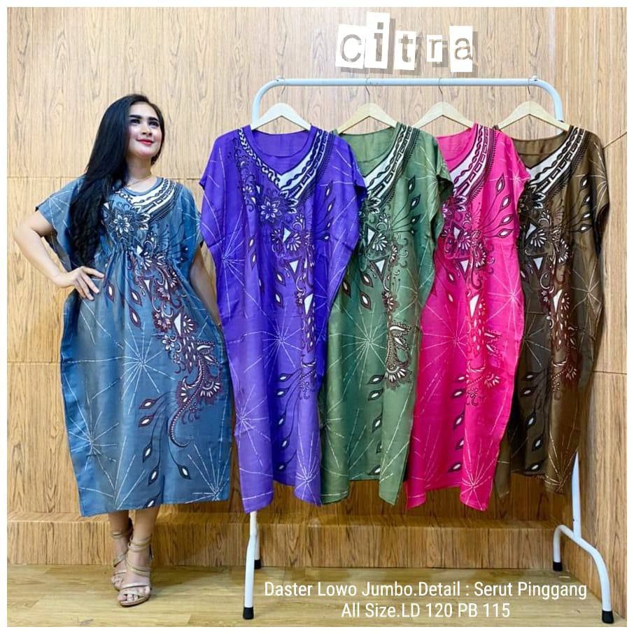 Daster Jumbo Kelelawar Kalong Kekinian LD 120 Bahan Rayon Wanita Kekinian Terbaru