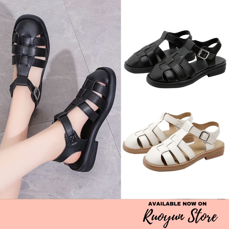 RYX - GG Buckle Sepatu Slip-On Wanita Fashion Casual / Jalan Jalan  - Import Ori