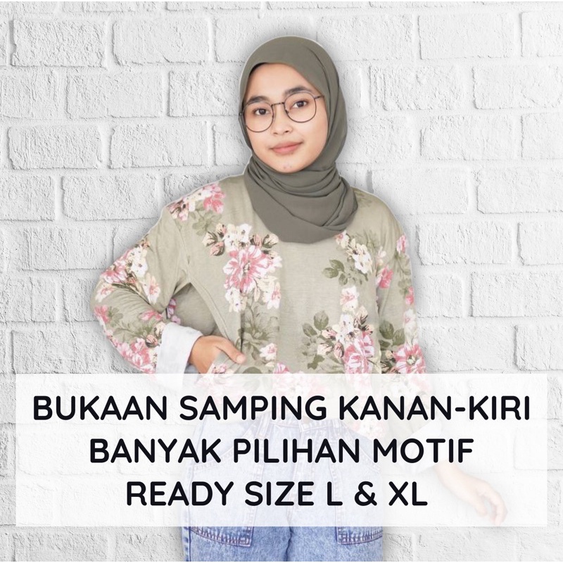 ATASAN KAOS PANJANG BUSUI MENYUSUI MOTIF JUMBO L XL