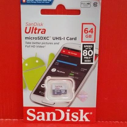 Memory Card MicroSD Micro SD Sandisk Ultra Class 10 64G |Microsd 64gb