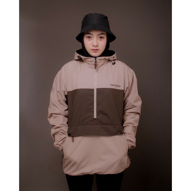 The Bojiel Daily - Moca Brown Jaket Cougle Jaket Parasut Jaket Pria Jaket Outdoor