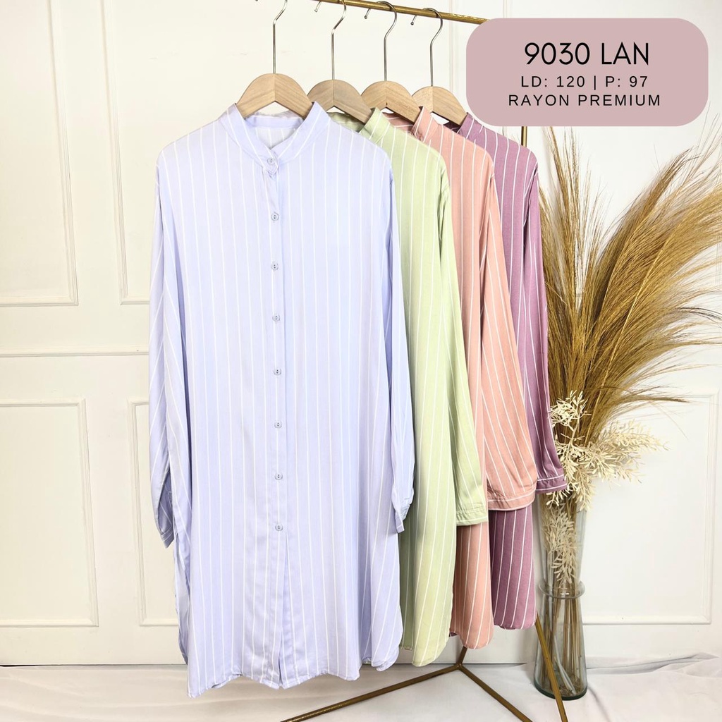 GROSIR || Ladior 9030 LAN  Baju Atasan Muslim wanita | Harga 1 Seri (4pcs)