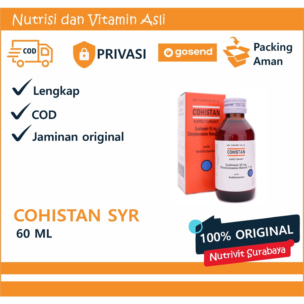 COHISTAN SYRUP 60/100ML