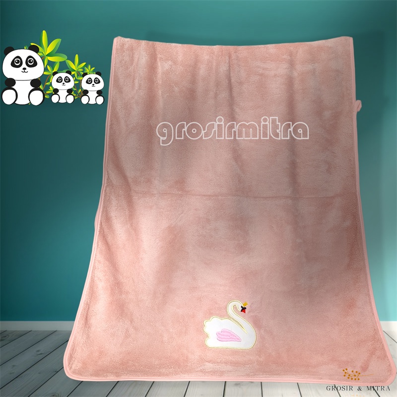 Handuk Bayi Mandi Microfiber Handuk Mandi Anak Handuk Mandi Dewasa Motif Fox Lembut Berdaya Serap Tinggi Dewasa Unisex Handuk couple Murah 50x100 60x120 70x140cm