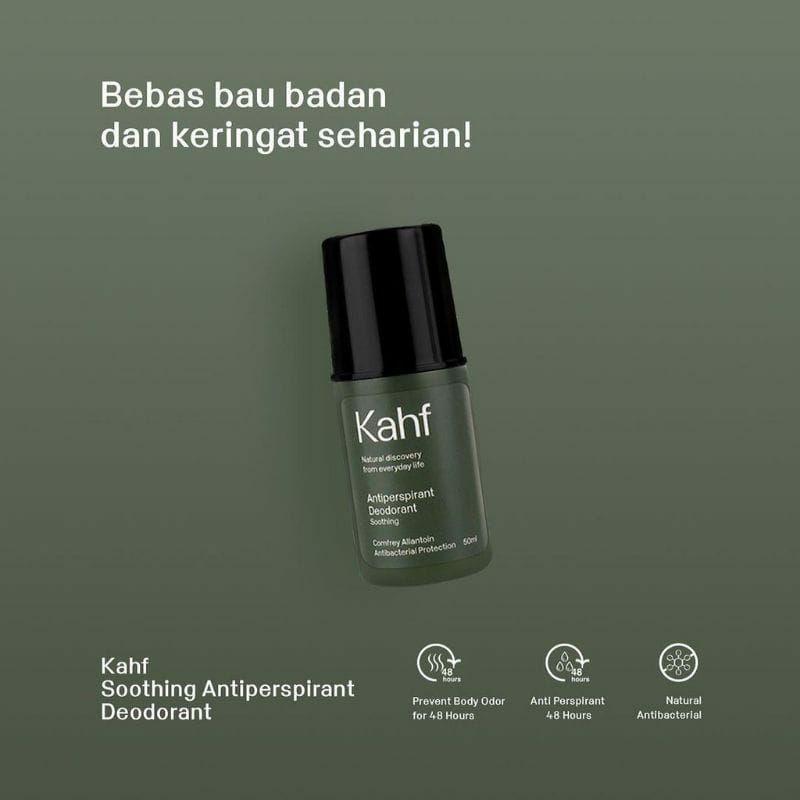 Deodorant Kahf Alami Khusus Pria Antiperspirant 50 ml - Penghilang Bau Badan Man Terbaik