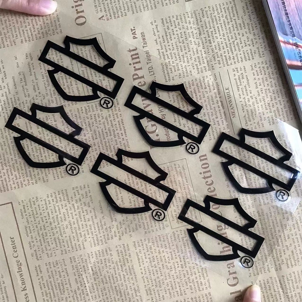 6 Pcs Sticker Reflektor Dekorasi Tangki Bensin Motor Harley Davidson Dyna Street Bob Rider XL 883 Electra Glide Road King