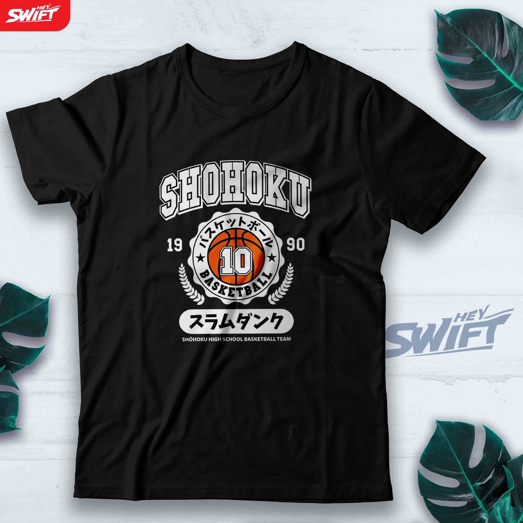 KAOS Slam Dunk Shohoku High School Basketball Team anime basket TSHIRT BAJU DISTRO
