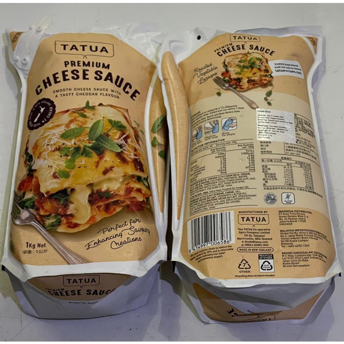 

T0P TATUA PREMIUM CHEESE SAUCE 1KG - SAUS KEJU NICE