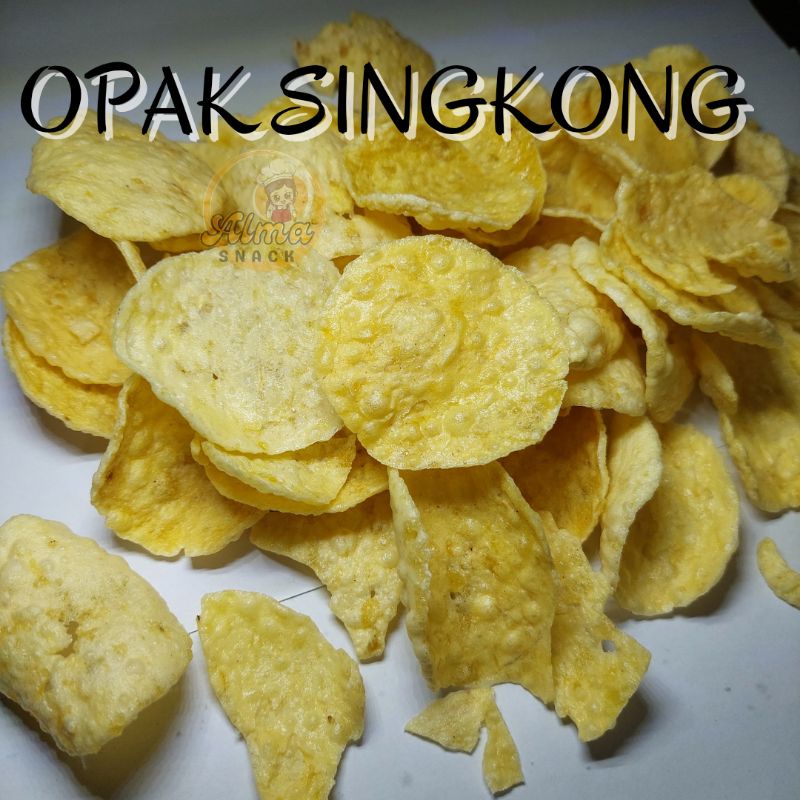 250gram KRIPIK OPAK SINGKONG / SNACK KILOAN MURAH/ CAMILAN MURAH/  ALMA.SNACK