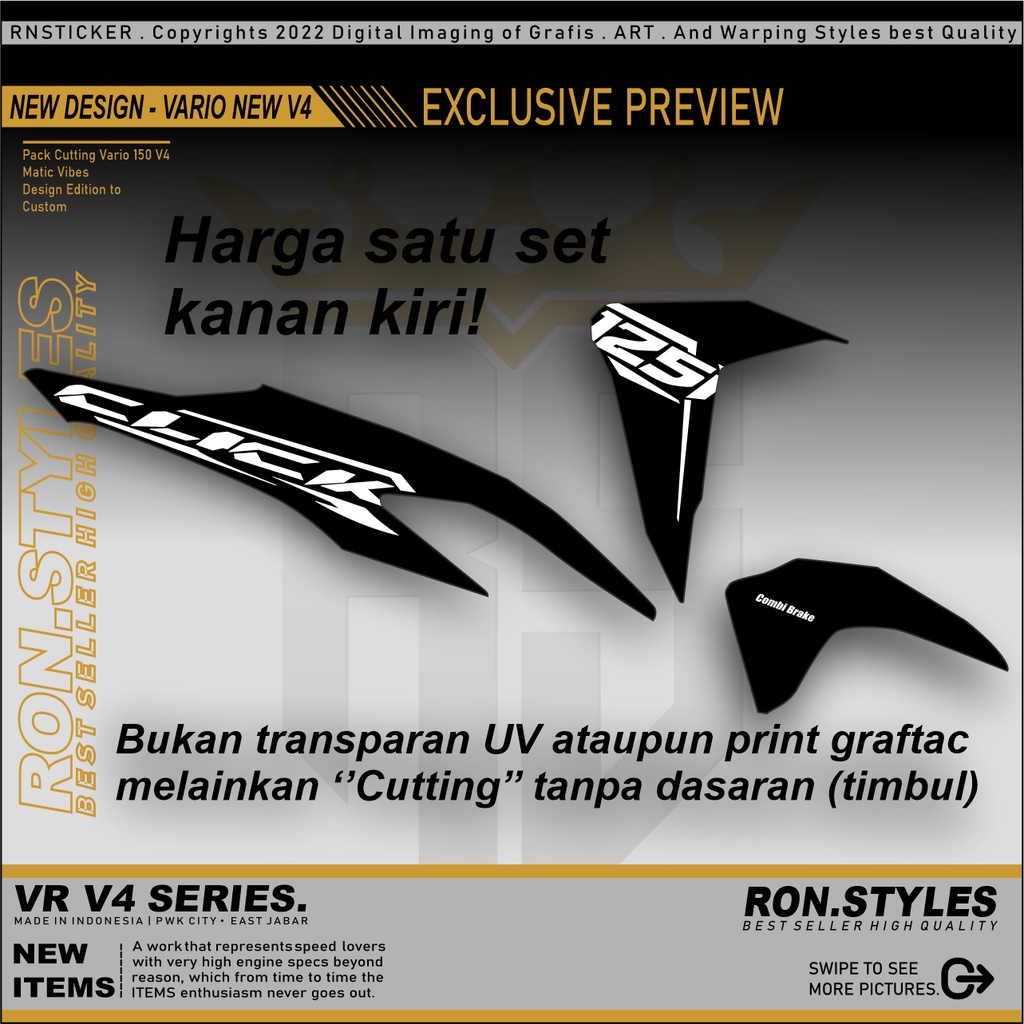 V4 CUTTING STRIPING VARIO NEW 2018-2021 CLICK MODE STIKER VARIO NEW CLICK SIMPEL STIKER VARIO 125 NEW STRIPING VARIO 125-150 NEW CUTTING STICKER VARIO 150 NEW STIKER BODY VARIO 2018 LIS BODY VARIO NEW CLICK