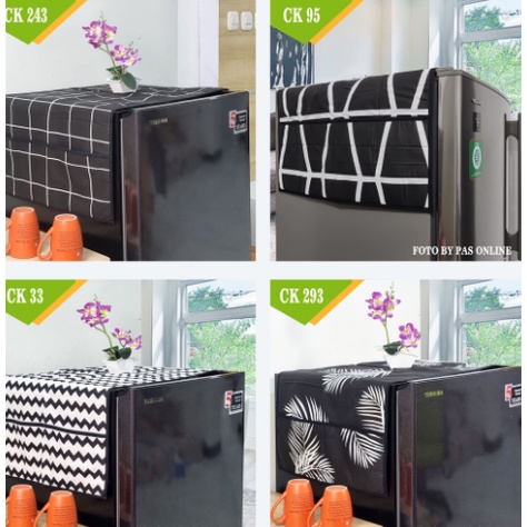 Cover Kain Penutup Kulkas / Pelindung Kulkas / Cover Penutup Kulkas