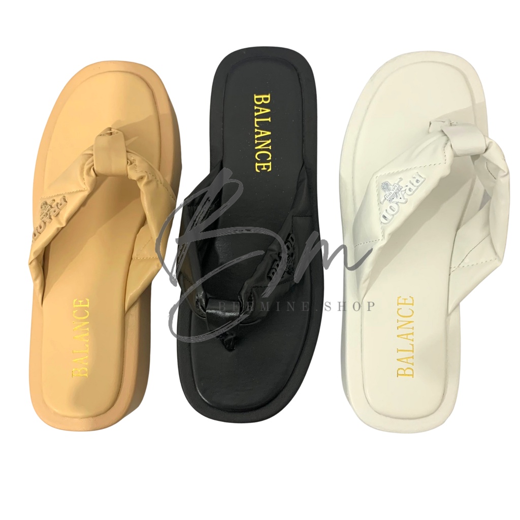 Sandal Jepit Wanita Wedges Bahan Karet PREMIUM PCU Balance 998-D2