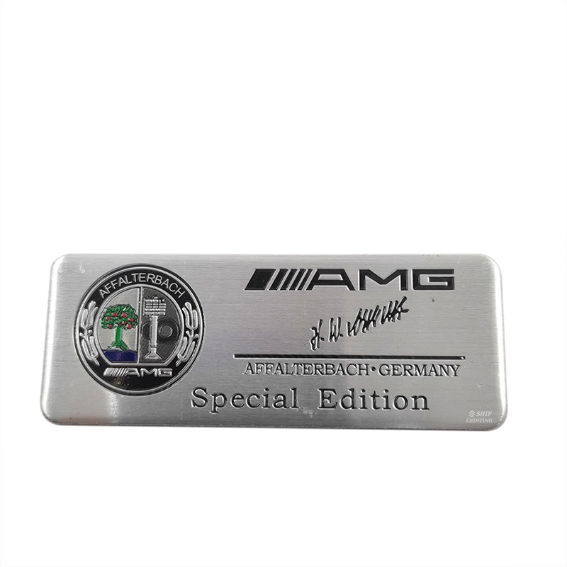 1pc Stiker Emblem Logo Apple Tree AMG Edition Bahan Aluminum Untuk Dekorasi Mobil Mercedes