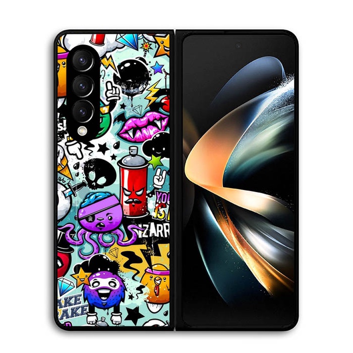 Casing Case Samsung Galaxy Z Fold 4 Doodle Art Graffiti P0750