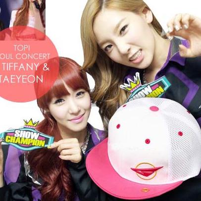 Topi SNSD Girls Generation SNSD Concert Pink Putih Taeyeon Tiffany