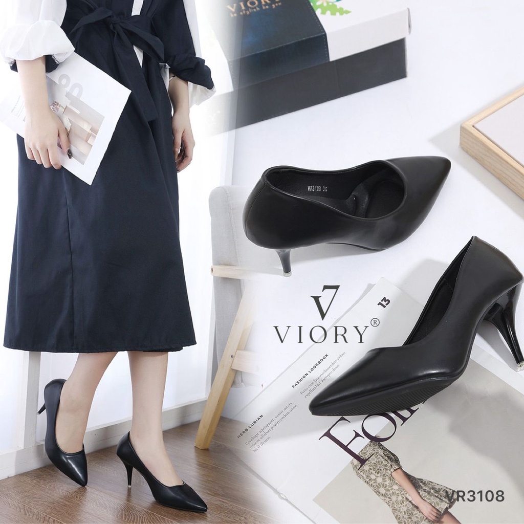 VIORY Sepatu Wanita High Heels Shoes #VR3108 ORIGINAL