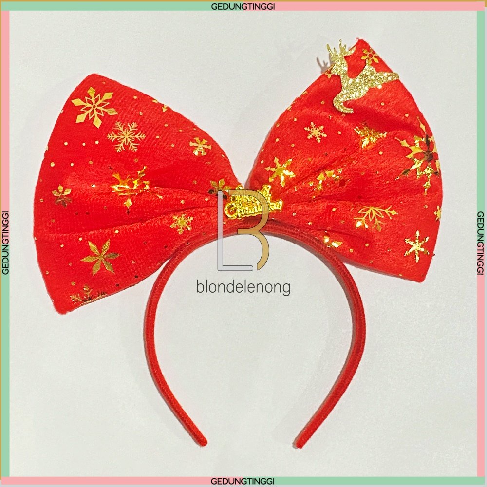 Bando Natal Topi Santa Claus Tanduk Telinga Rusa Merry Christmas Accesories Ornament Aksesoris Pita Rambut Wig Poni Dewasa Anak Bayi Baby Perempuan Cewek Beruang Bunny Gajah Mickey Rumbai Sirkam Buah Foil Cute Lucu Merah Hijau Korea Viral Murah 1 2 Tahun