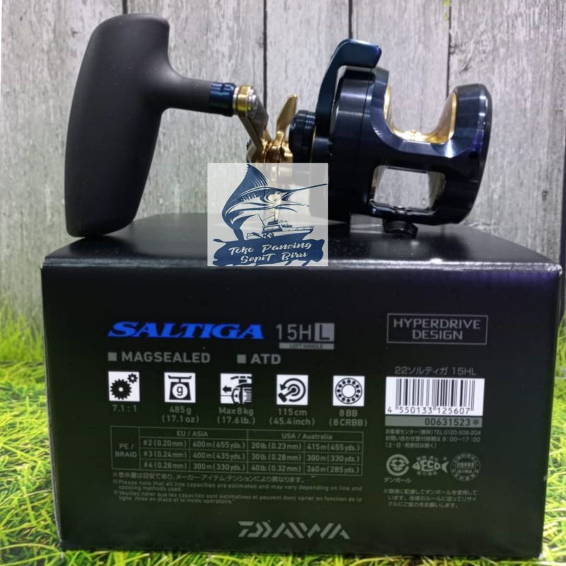 REEL OH DAIWA SALTIGA 15HL HANDLE KIRI NEW 2022 JAPAN