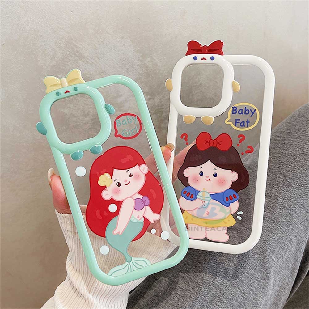 Case Motif Kartun Princess Monster Untuk IPhone 14 Pro Max 13 Pro Max 11 12 Xr XS 6 6S 7 8 Plus