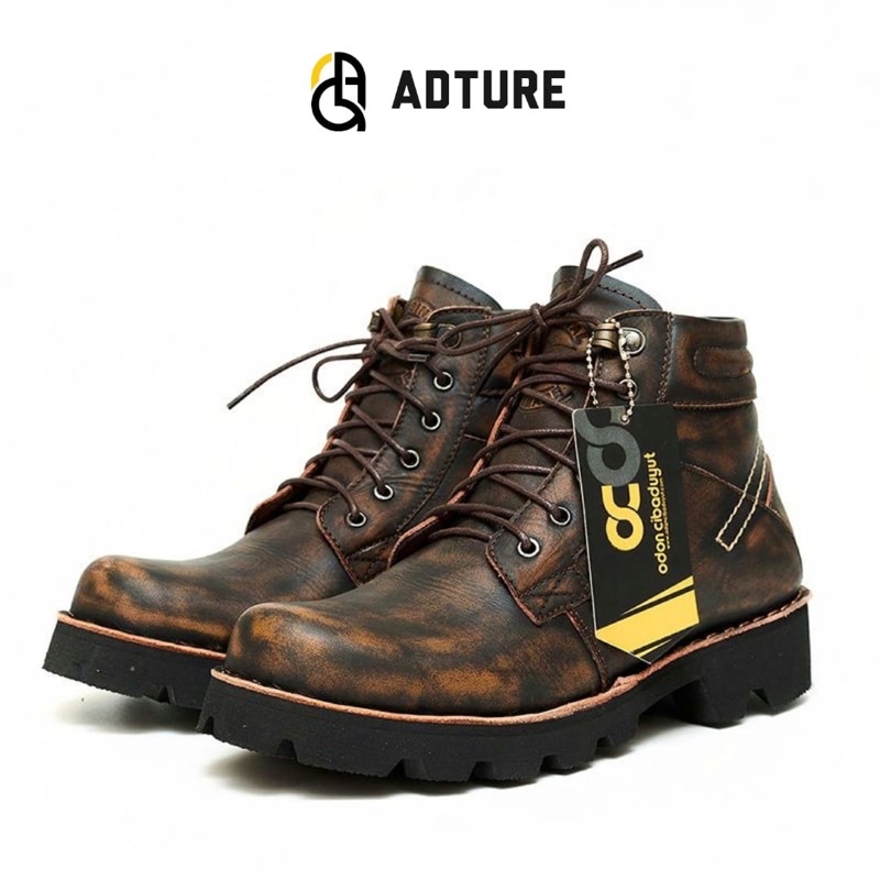 RQ-ADTURE  SEPATU BOOT KULIT ASLI