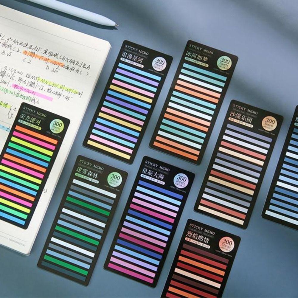 Mxbeauty Stiker Index 300lembar Nota Tempel Sekolah Dekorasi DIY Perlengkapan Kantor Stationery Label Bookmark