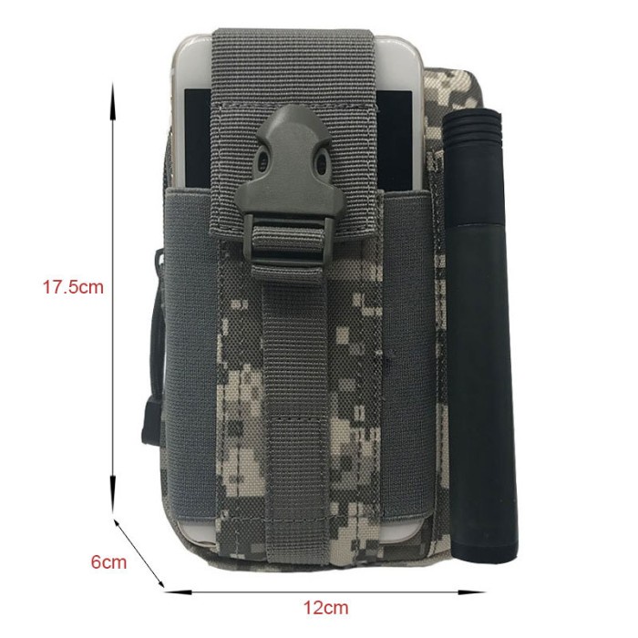 Universal Tas Pinggang Outdoor Tactical Smartphone Gesper Molle EDC