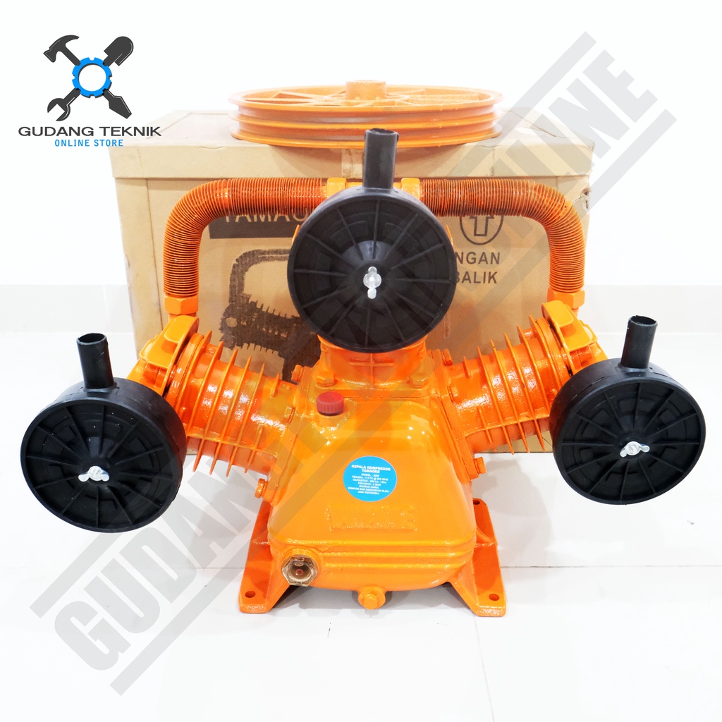 Kepala Kompresor 7.5HP YAMAOKE MK750 / Bare Air Head Compressor 7,5 HP MK 750 YAMAOKE
