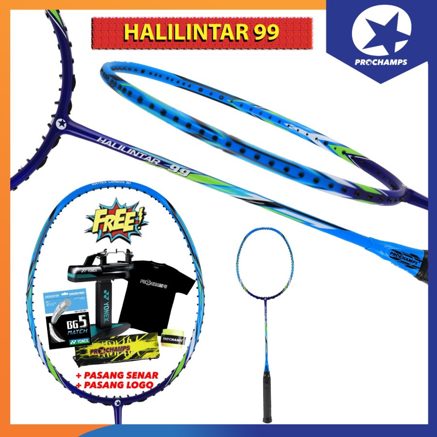 PROCHAMPS Halilintar 55/66/77/88/99 Raket Badminton Original