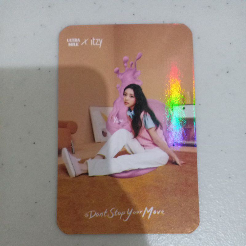 ITZY x ULTRAMILK Photocard Yuna Official