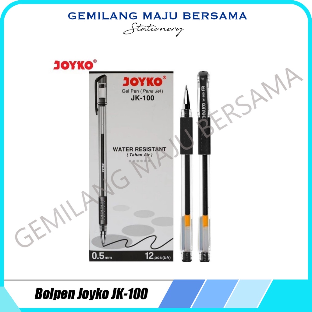 

Gel Pen / Bolpen Gel Joyko JK-100 (Harga Per Lsn = 12bh)