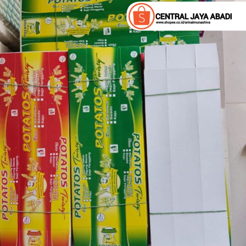 

100 LEMBAR KERTAS KENTANG ULIR BAHAN IVORY PUTIH KOTAK KENTANG SPIRAL KEMASAN KENTANG ULIR/SPIRAL | KODE PRODUKSI 2526