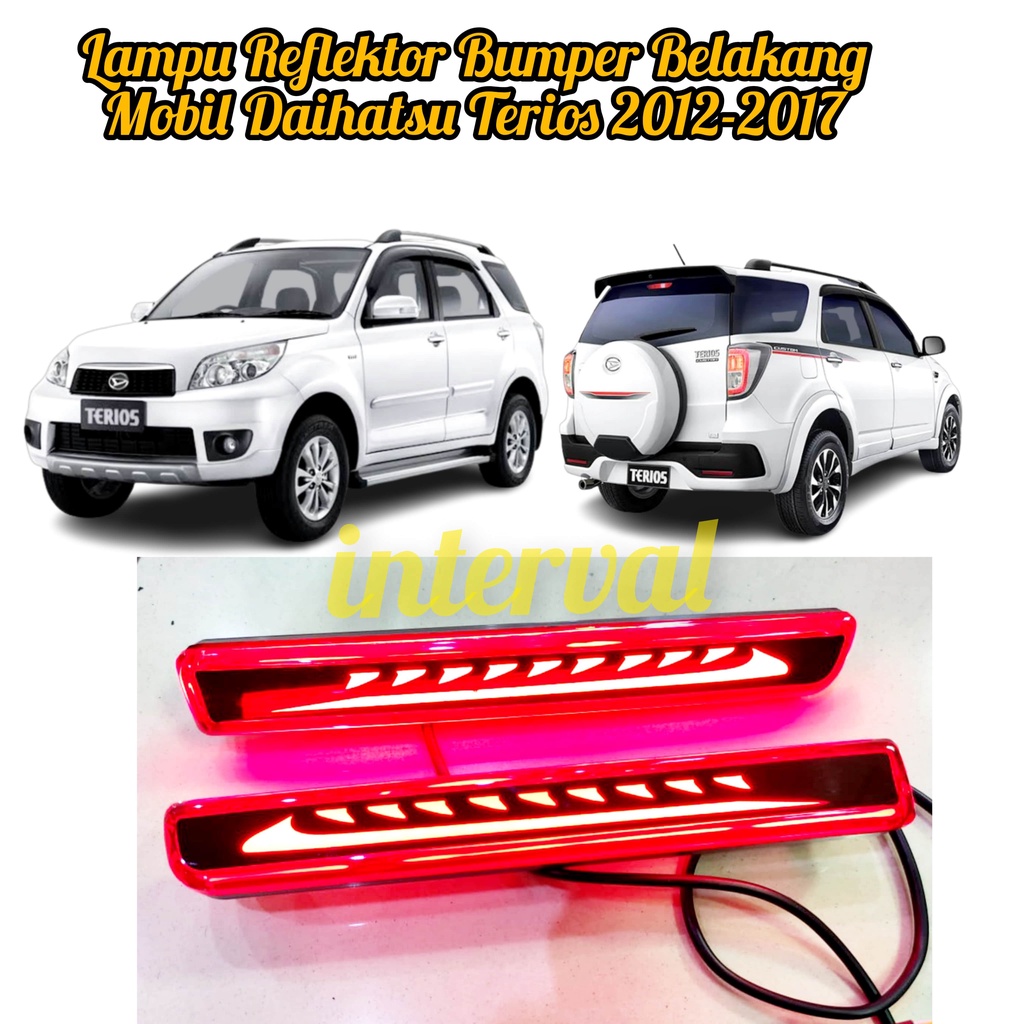 Lampu Reflektor Bumper Belakang Mobil Daihatsu Terios 2012-2017 Reflector