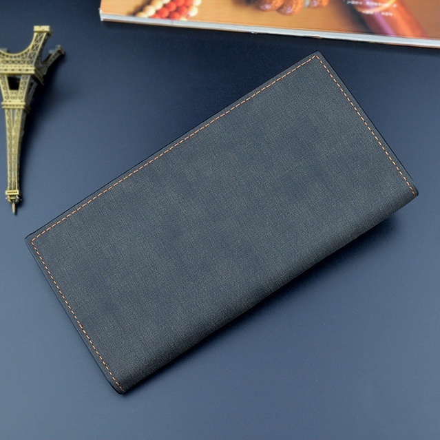 DOMPET LIPAT PRIA PANJANG KULIT HITAM ARIO WA611B5 KEREN BRANDED DISTRO LAKI KEKINIAN IMPORT SLOT KARTU UANG RESLETING KOIN COWOK REMAJA DEWASA SIMPLE