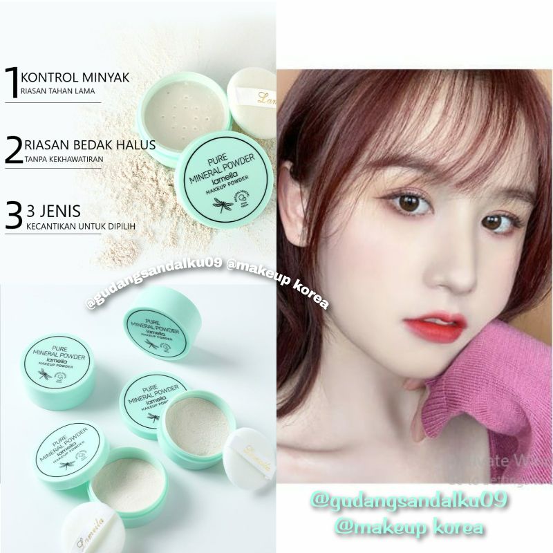 Oil Controller Loose Powder Matte Loose Setting Powder All Day Lasting Creates Soft Focus Effect 3 Colors BEDAK TABUR