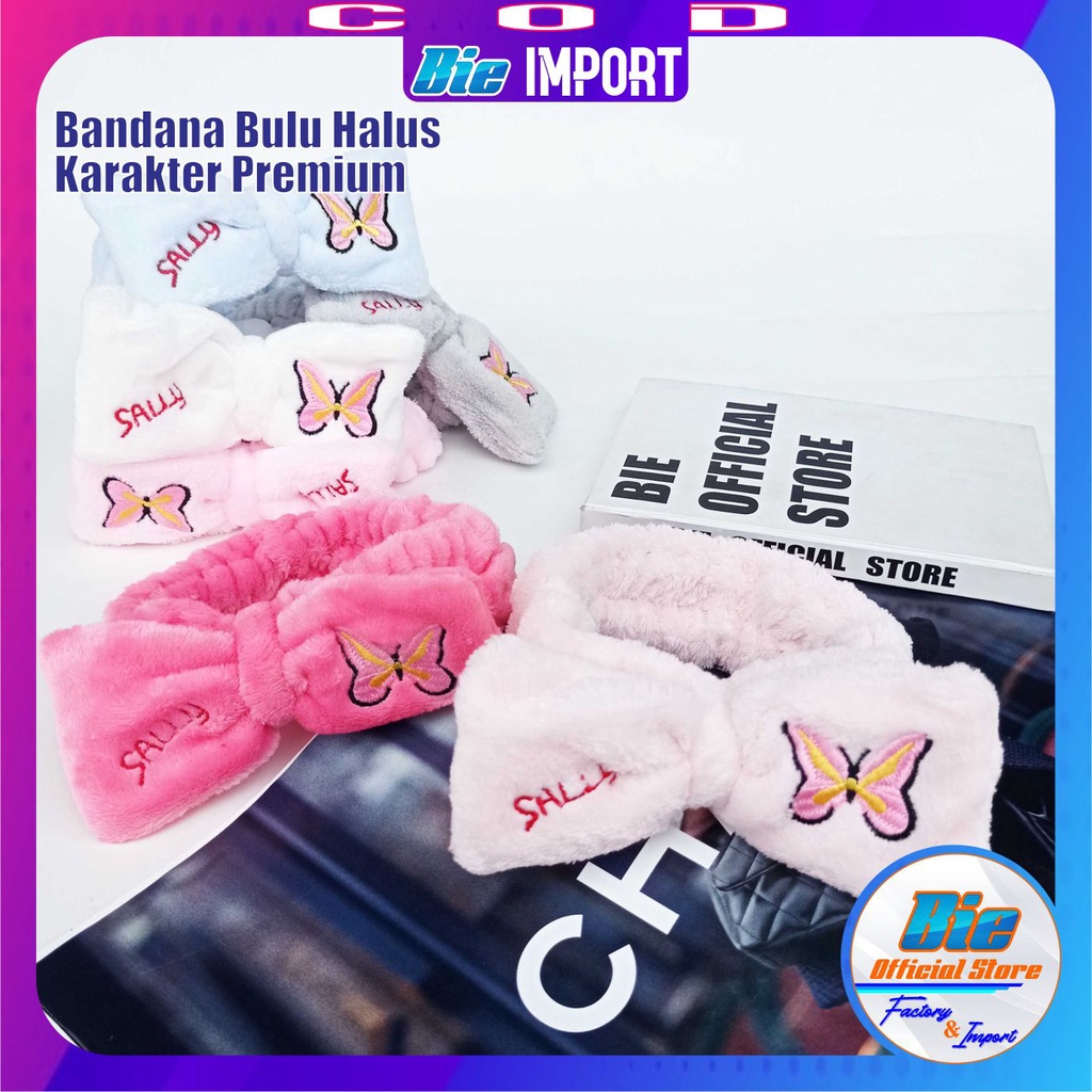 Bandana Anak Bulu Karakter Cat Premium Impor Best Seller