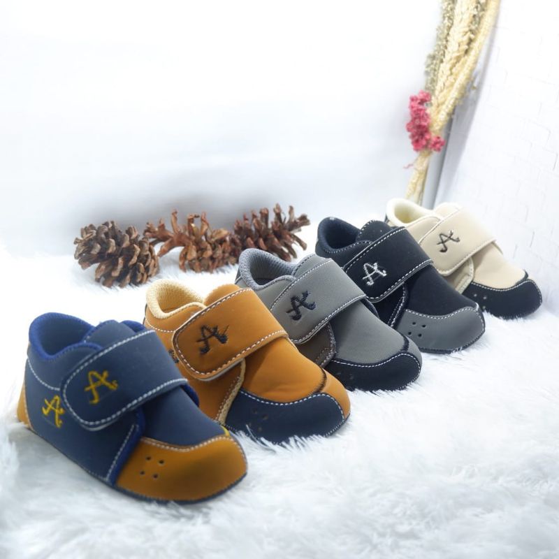 Sepatu Bayi - Prewalker - Sepatu Anak belajar jalan - Sepatu gendong - Bayi Merangkak - anak laki- laki - anak perempuan A