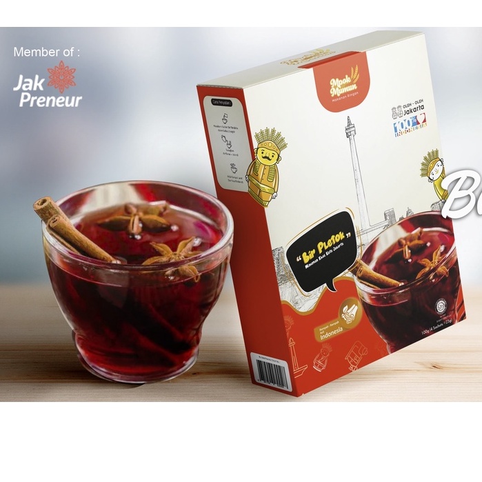 Bir Pletok Sachet bubuk Oleh Oleh dari jakarta khas betawi original - Mpok Mumun