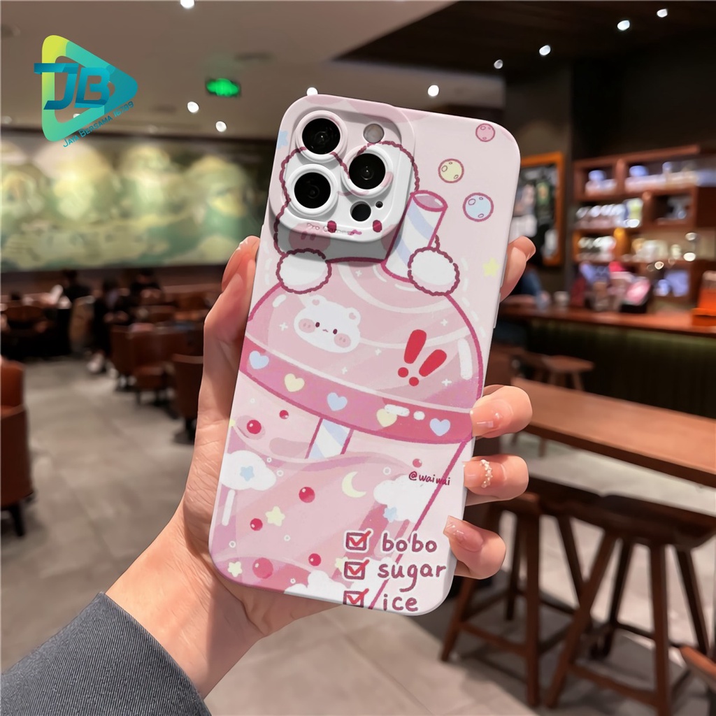 CUSTOM CASE SOFTCASE SILIKON PROCAMERA BOBO DRINK CUSTOM OPPO REALME VIVO XIAOMI SAMSUNG INFINIX IPHONE FOR ALL TYPE JB6192