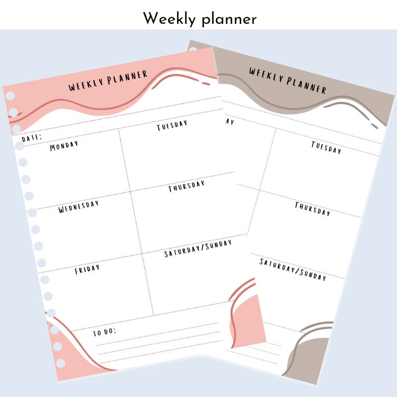 

weekly planner Bupi