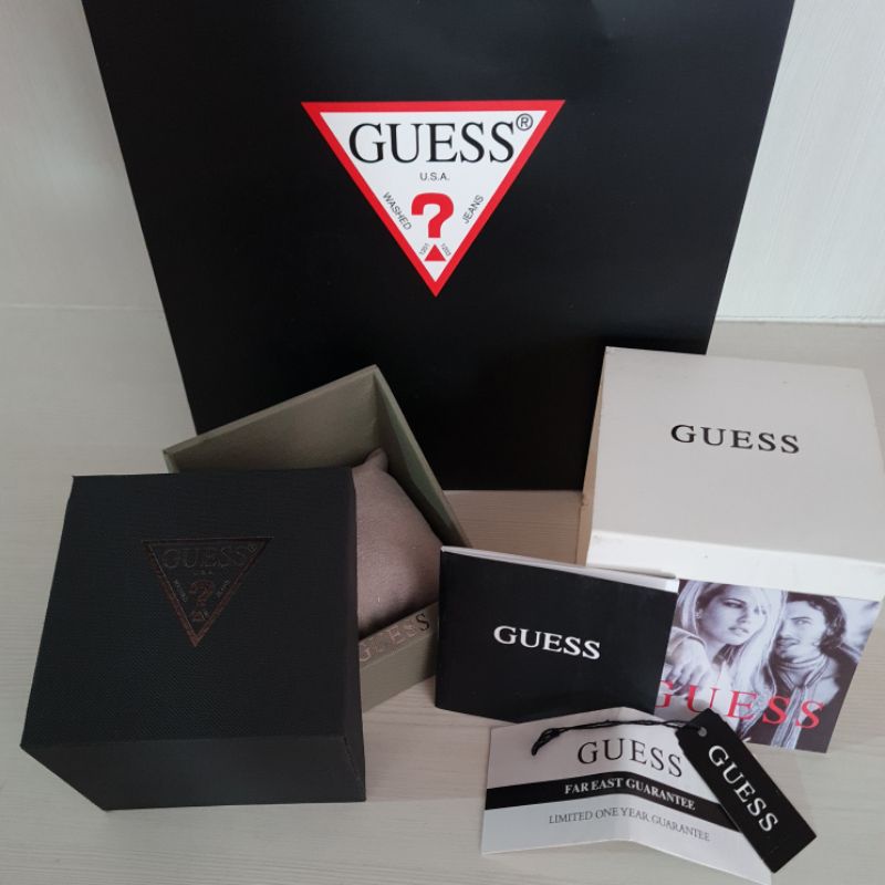 Kotak box jam tangan merk GC GUESS Collection watch model Original fullset