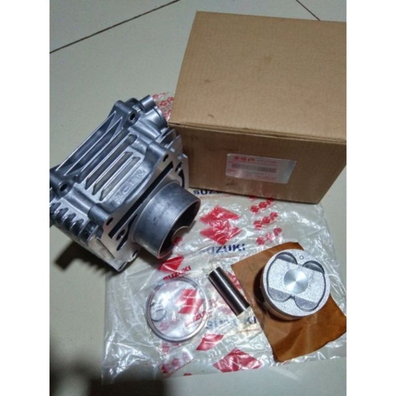 CYLINDER BLOK SEHER KOMPLIT SUZUKI SATRIA FU OLD/ORIGINAL SCEM