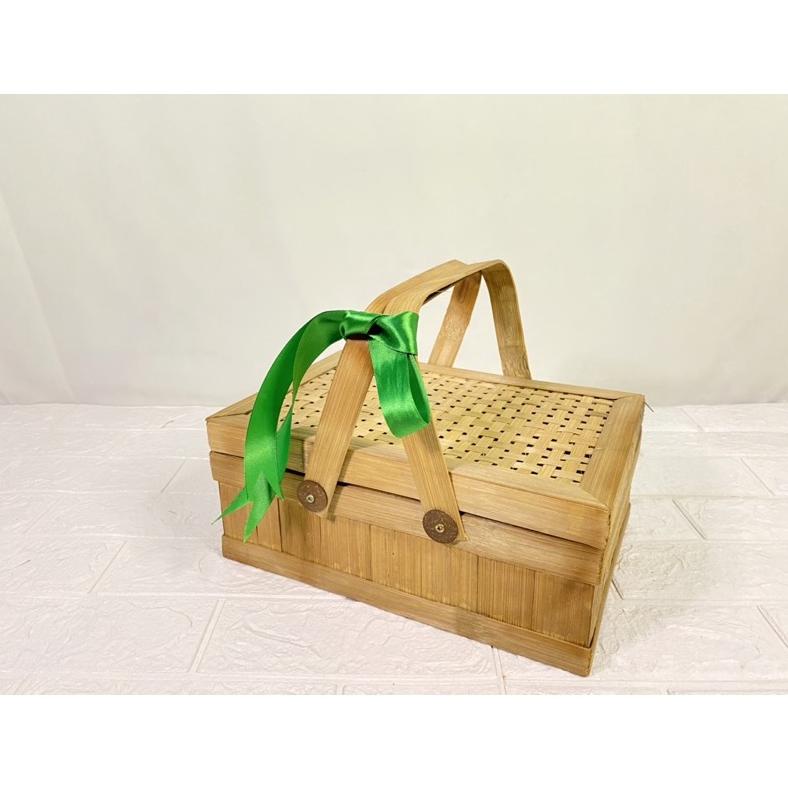 

Rantang Bambu 20x30 | Kotak Persegi Panjang | Keranjang Bambu Kotak | Kotak Anyaman Bambu | 20x30cm