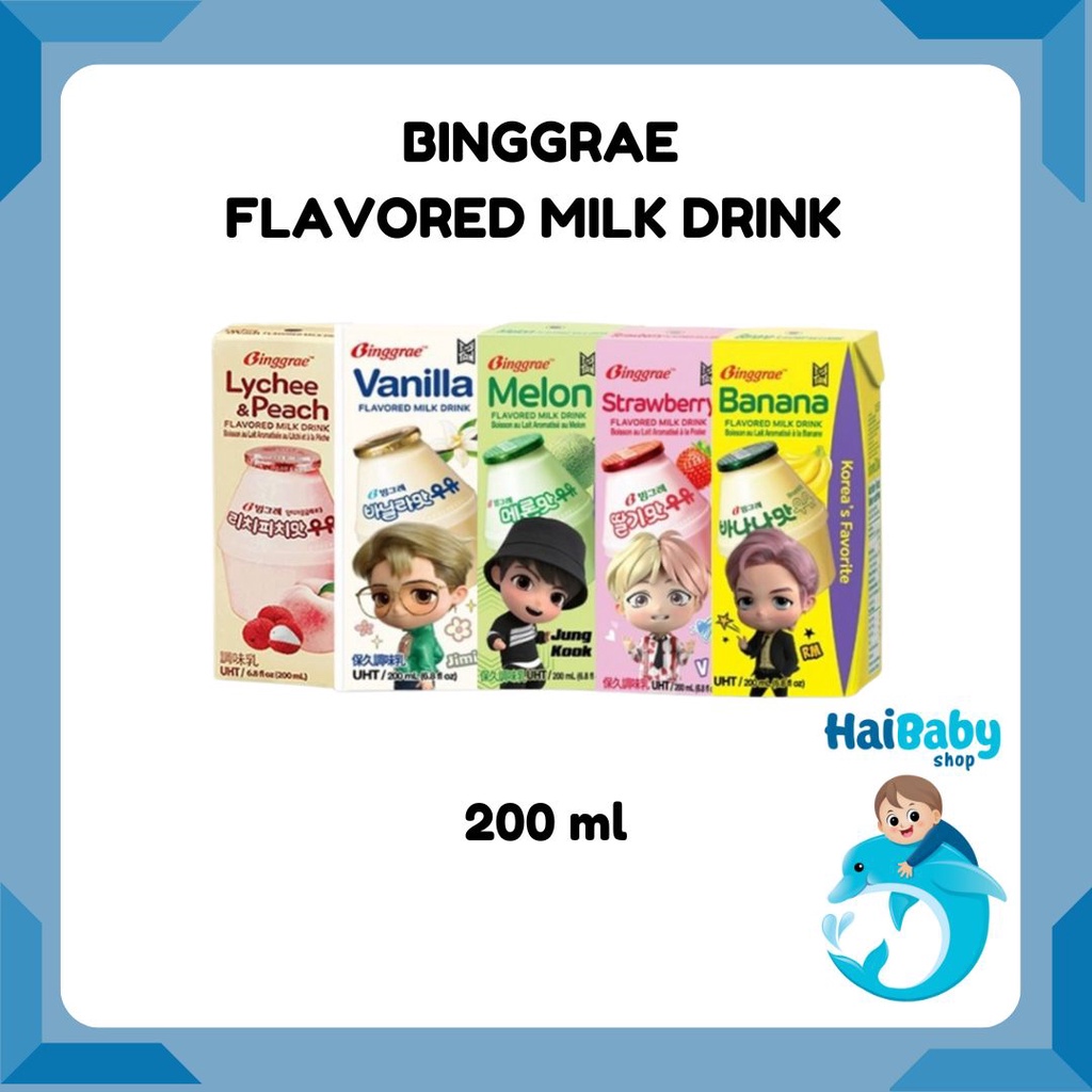 

Binggrae Banana Flavored Milk Drink 200ml