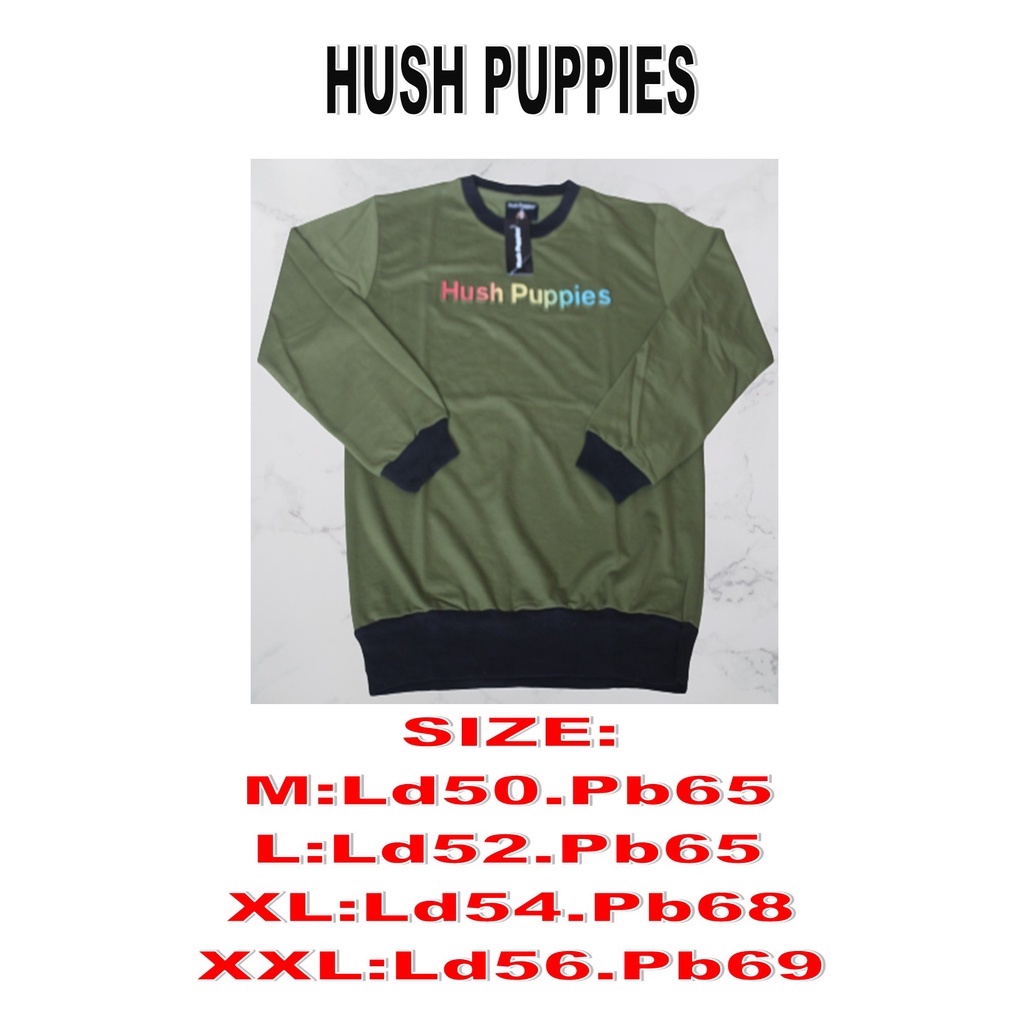 Kaos Lengan Panjang Wanita Hush Puppies Lengan Panjang Pria