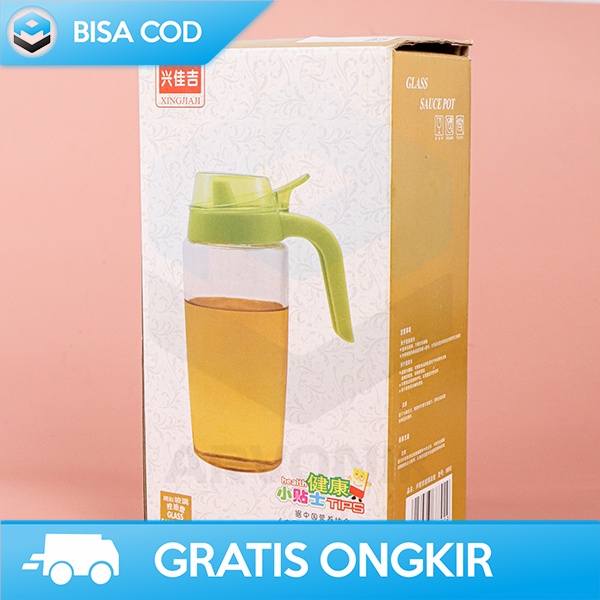 TEMPAT MINYAK GORENG BOTOL MINYAK SAYUR SEASONING JAR SERBAGUNA 550ML