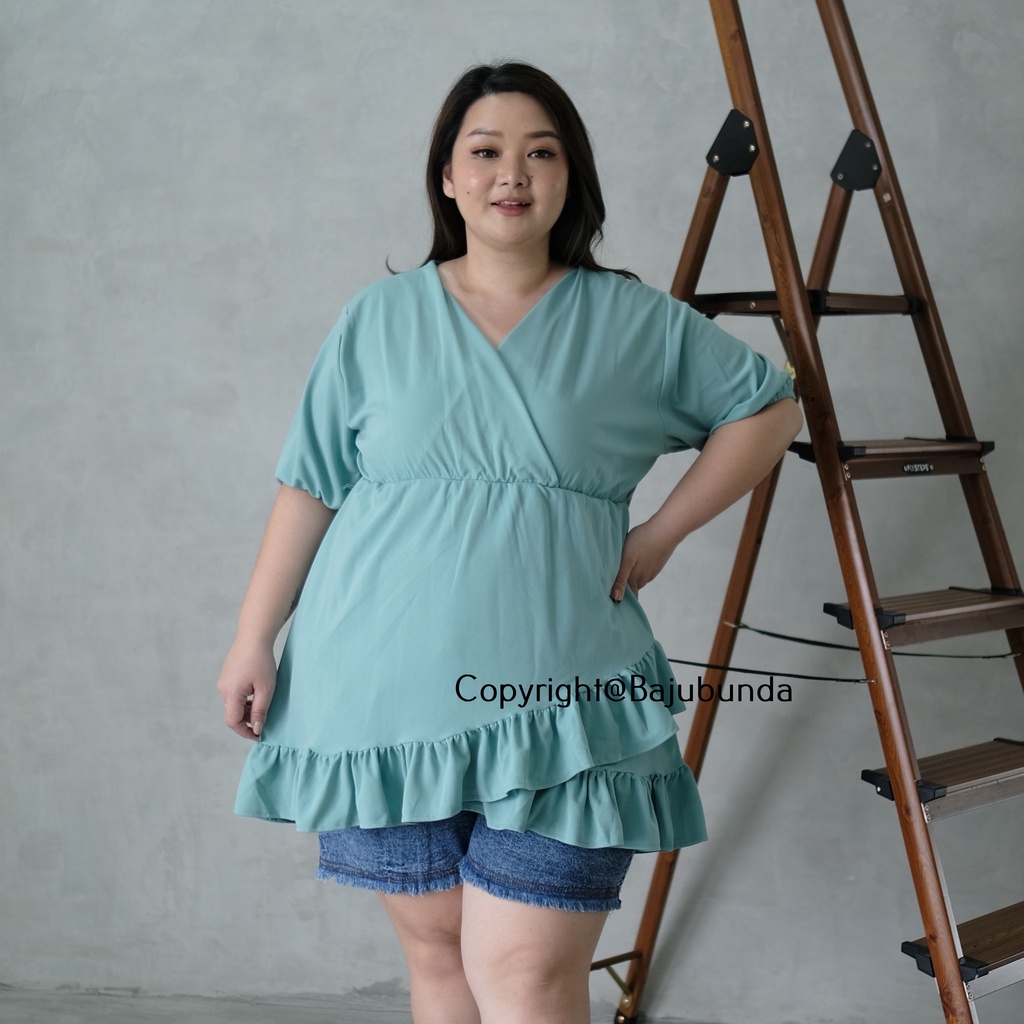 LD 120 130 Mini Dress Big Size Baju Wanita Jumbo Bajubunda Calistha