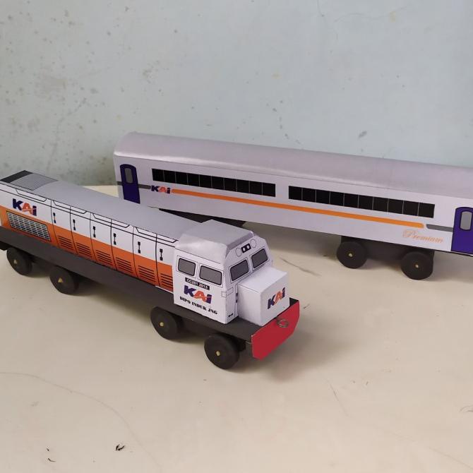 Mainan Kereta Anak KAI Lokomotif CC 201 & Gerbong